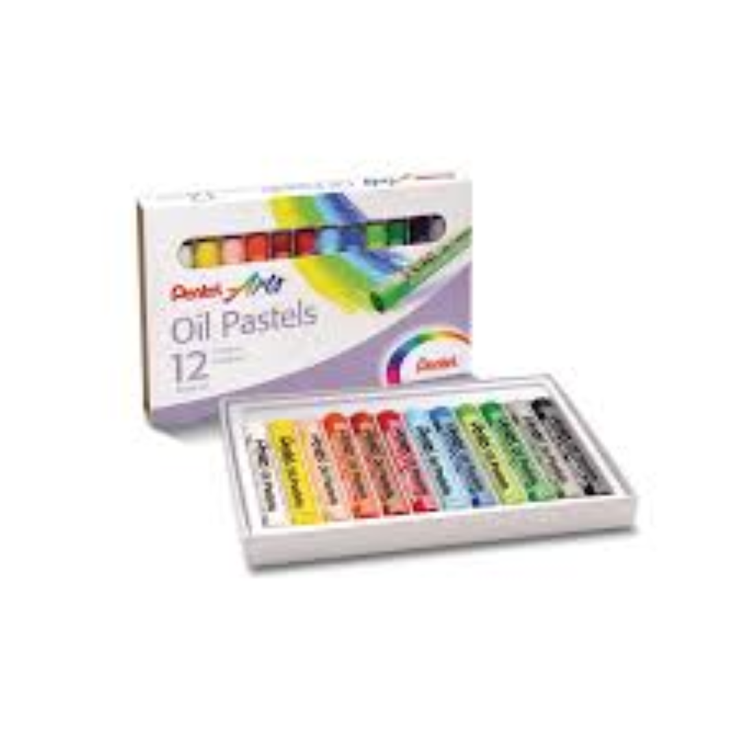 Oil Pastel 8mm Set=12 Col LB-807154